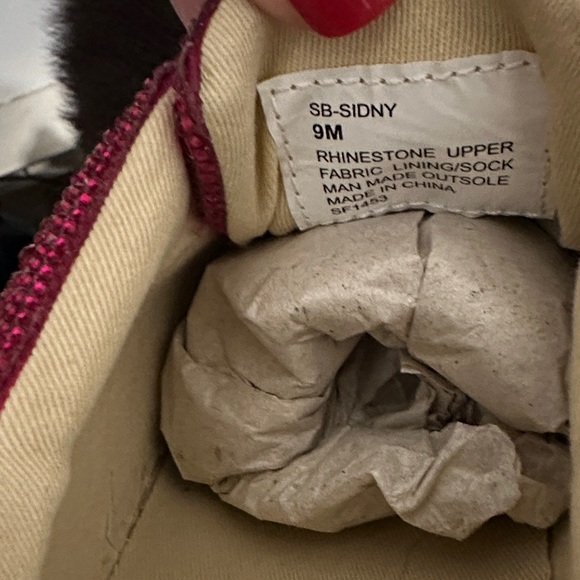 Betsey Johnson pink sparkling shoes, size 9 - Picture 5 of 6